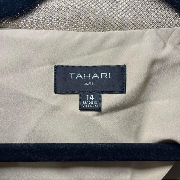 Tahari ASL Women’s Gold Blazer Size 14 Shiny Metallic Textured office blazer - Picture 6 of 15